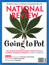 National Review - Cover Story: An End to Marijuana Prohibition