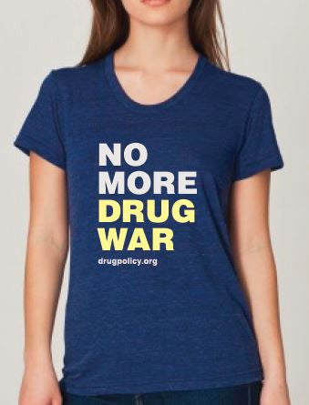 Women's Tri-Indigo No More Drug War Shirt