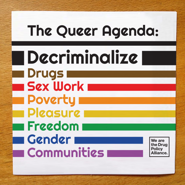 The Queer Agenda sticker
